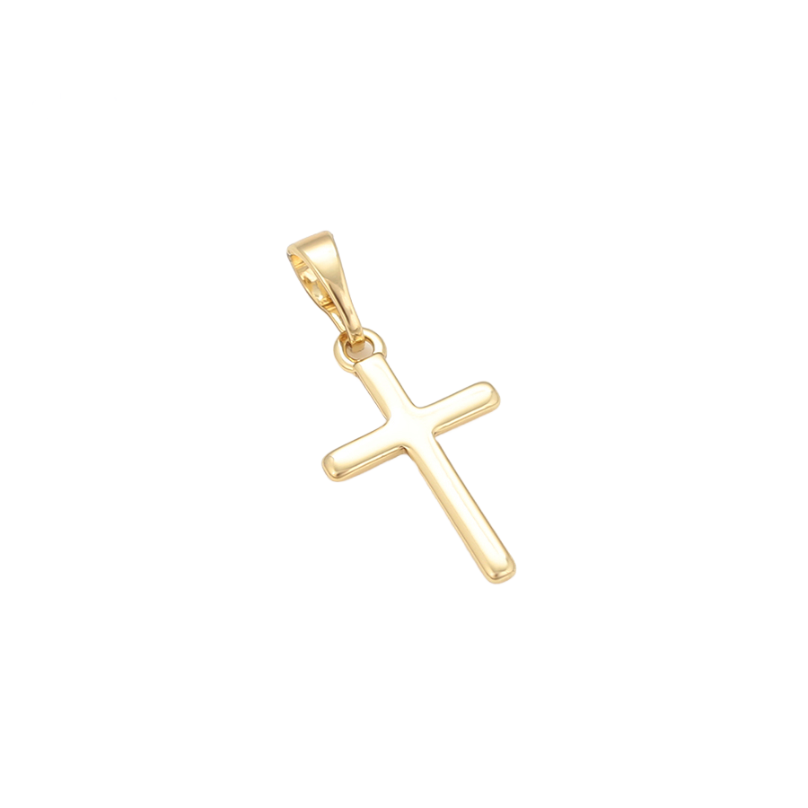 Wasserdichter Kreuz Anhänger Goldfarbe