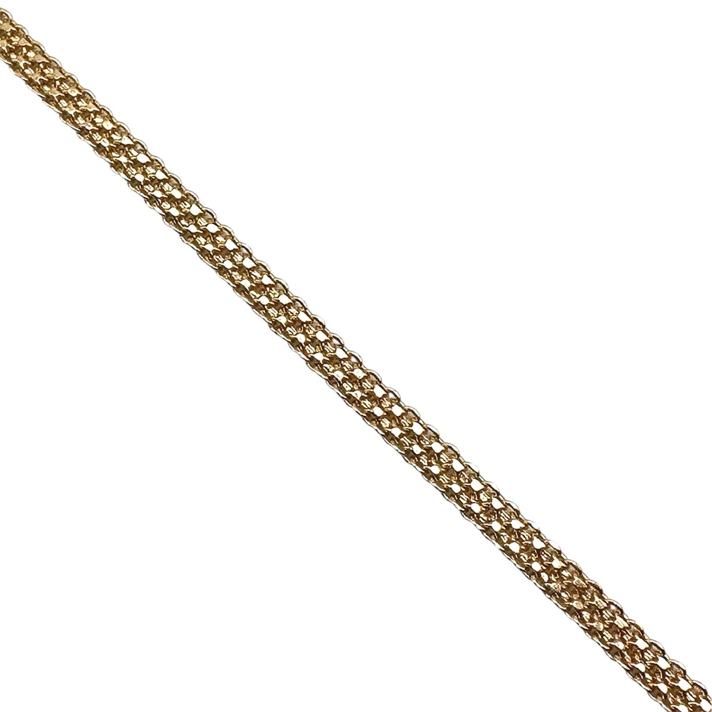 Wasserdichtes Mesh Geflecht Armband 5mm Gold 23cm