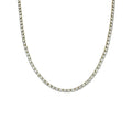 Wasserdichte Zirkonia Tennis Kette 2mm Gold 40+5cm