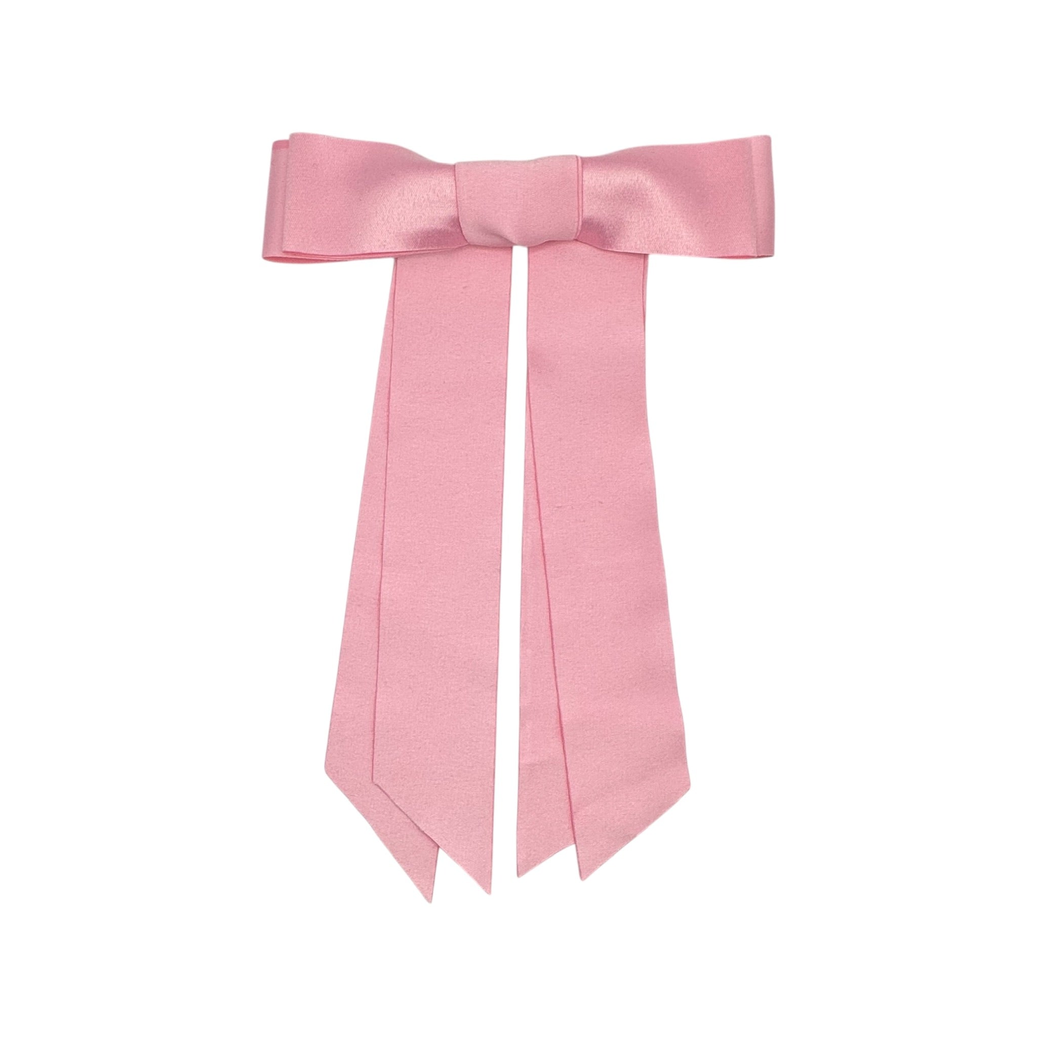 Haarschleife Satin mit langen Bändern