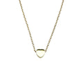 Wasserdichte Ankerkette Mini Herz Anhänger 6mm Gold 38+5cm