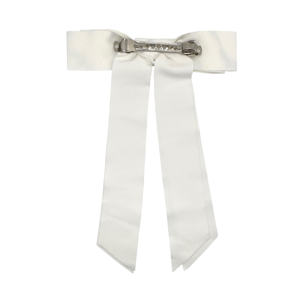 Haarschleife Satin mit langen Bändern