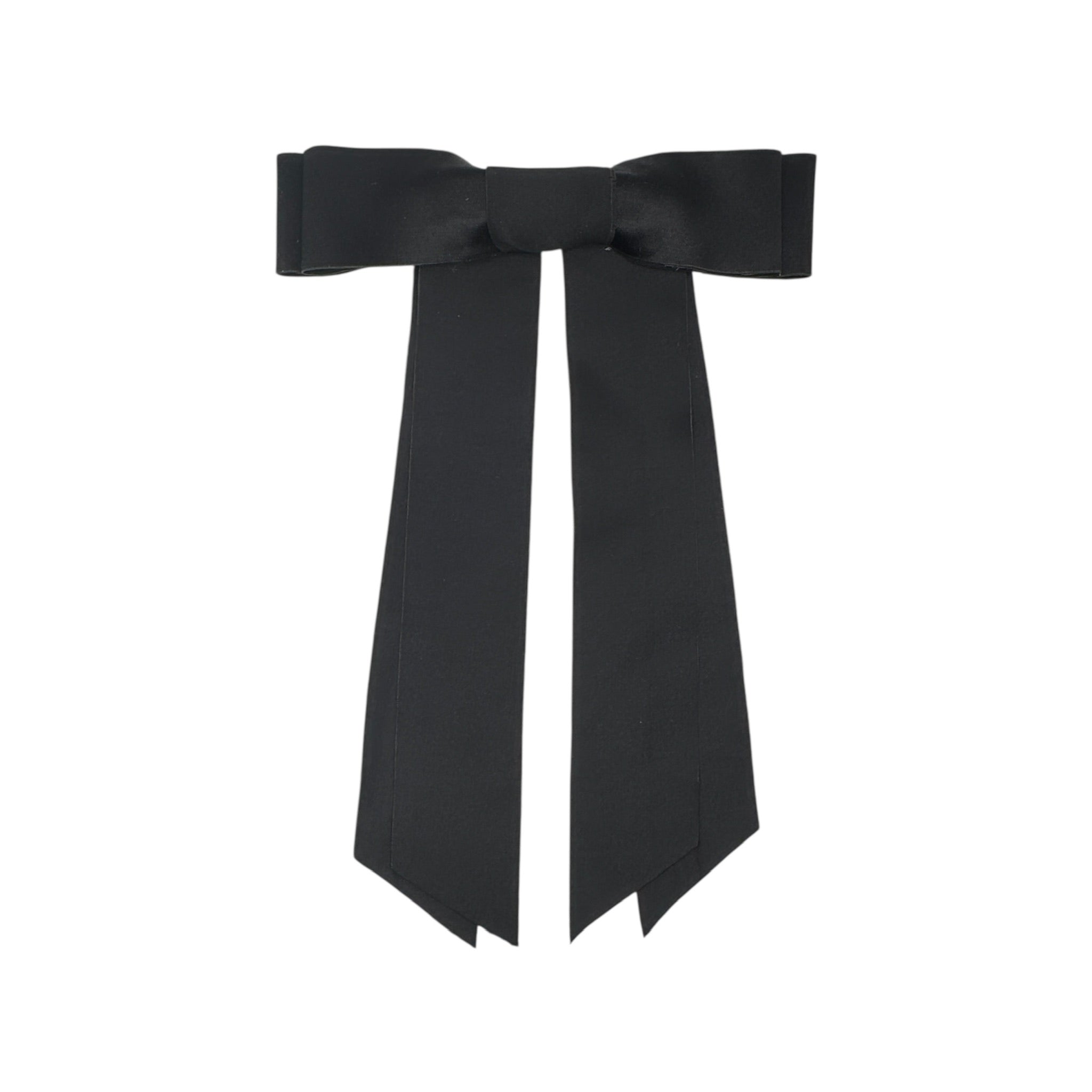 Haarschleife Satin mit langen Bändern
