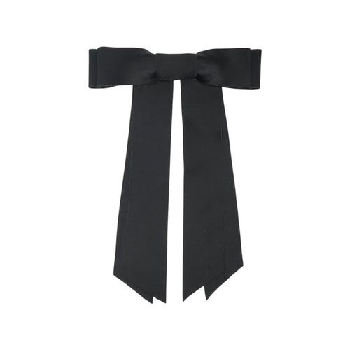Satin Hair Bow with Long Ribbons