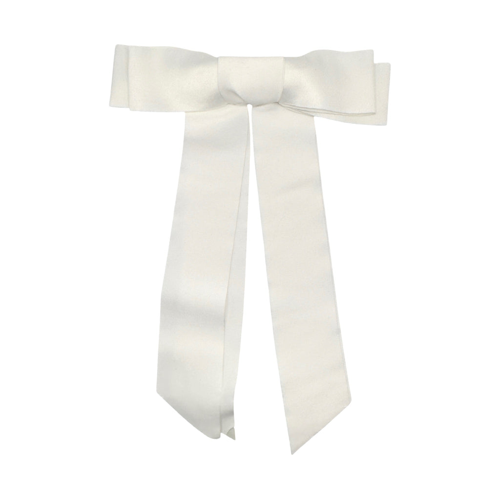Haarschleife Satin mit langen Bändern