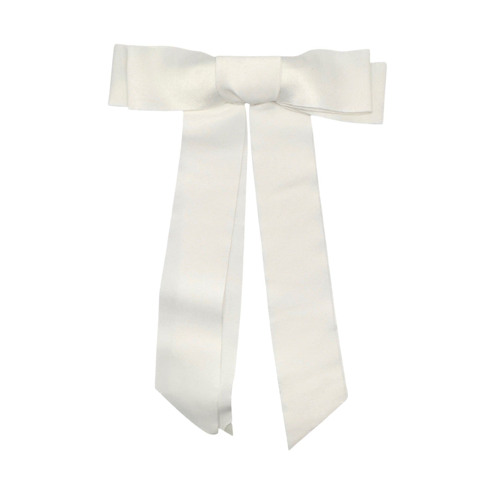 Haarschleife Satin mit langen Bändern