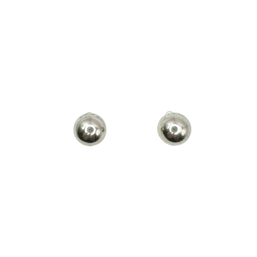 Wasserdichte Kugel Ball Ohrstecker Silber