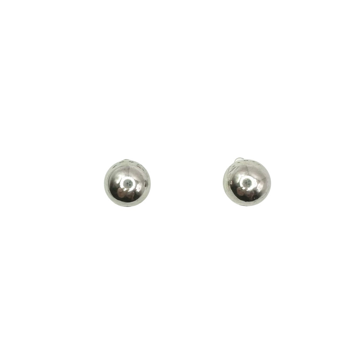 Wasserdichte Kugel Ball Ohrstecker Silber