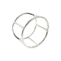 Wasserdichter Cage Cuff Bangle Armreif Silber 6,5cm innen 4,5cm breit