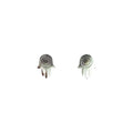 Wasserdichte Hamsa Hand Spirale Ohrstecker Silber